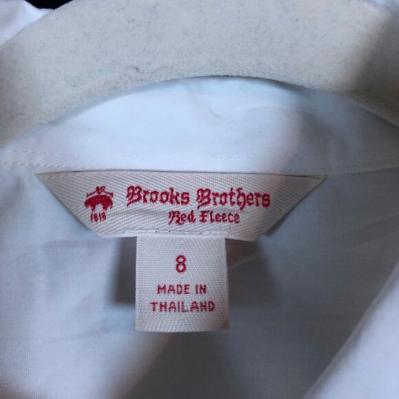 Brooks Brothers Red Fleece Womens Shirt White Collared Button Down Stretch 8 - Picture 8 of 13